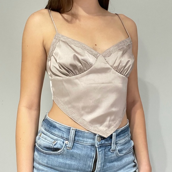 Silk Backless Top - Picture 2 of 5